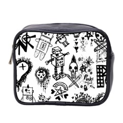 Scene Kid Sketches Mini Travel Toiletry Bag (two Sides)