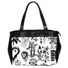 Scene Kid Sketches Oversize Office Handbag (two Sides)