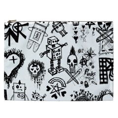 Scene Kid Sketches Cosmetic Bag (xxl)