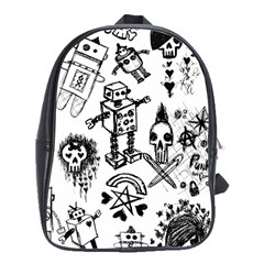 Scene Kid Sketches School Bag (xl)