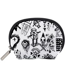 Scene Kid Sketches Accessory Pouch (small) by ArtistRoseanneJones