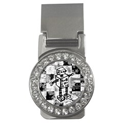 Sketched Robot Money Clip (cz)