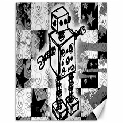 Sketched Robot Canvas 12  X 16  (unframed)