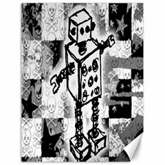 Sketched Robot Canvas 18  X 24  (unframed) by ArtistRoseanneJones