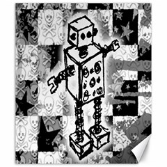 Sketched Robot Canvas 20  X 24  (unframed)