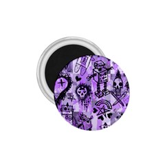 Purple Scene Kid Sketches 1 75  Button Magnet