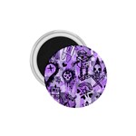 Purple Scene Kid Sketches 1.75  Button Magnet Front