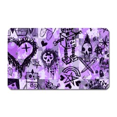 Purple Scene Kid Sketches Magnet (rectangular)