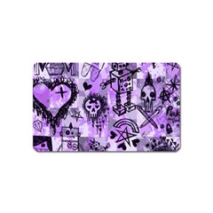 Purple Scene Kid Sketches Magnet (name Card)