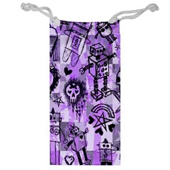 Purple Scene Kid Sketches Jewelry Bag