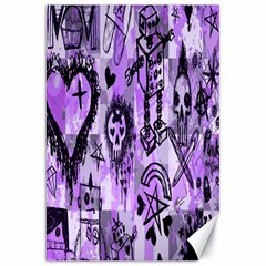 Purple Scene Kid Sketches Canvas 20  X 30  (unframed)