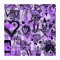 Purple Scene Kid Sketches Glasses Cloth (medium, Two Sided)