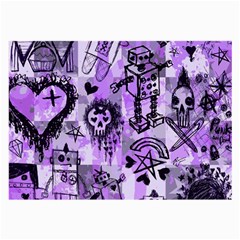 Purple Scene Kid Sketches Glasses Cloth (large, Two Sided)