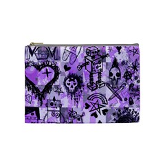 Purple Scene Kid Sketches Cosmetic Bag (medium)