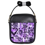 Purple Scene Kid Sketches Girl s Sling Bag Front