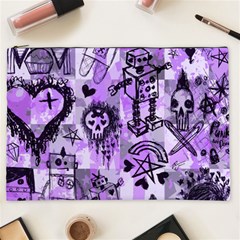 Purple Scene Kid Sketches Cosmetic Bag (xxl)