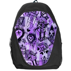 Purple Scene Kid Sketches Backpack Bag by ArtistRoseanneJones