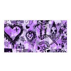 Purple Scene Kid Sketches Satin Wrap