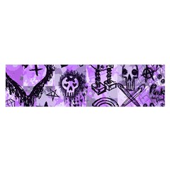 Purple Scene Kid Sketches Satin Scarf (oblong)