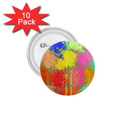 Colorful Paint Spots 1 75  Button (10 Pack)  by LalyLauraFLM