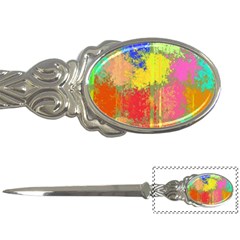 Colorful Paint Spots Letter Opener