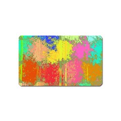 Colorful Paint Spots Magnet (name Card)