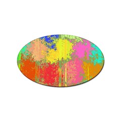 Colorful Paint Spots Sticker Oval (10 Pack) by LalyLauraFLM