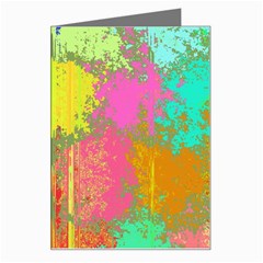 Colorful Paint Spots Greeting Card by LalyLauraFLM