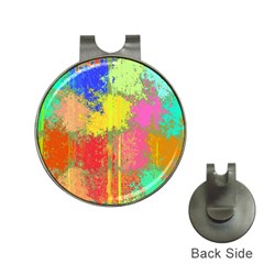 Colorful Paint Spots Golf Ball Marker Hat Clip