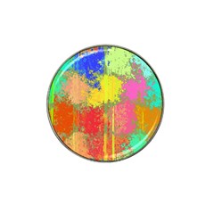 Colorful Paint Spots Hat Clip Ball Marker by LalyLauraFLM