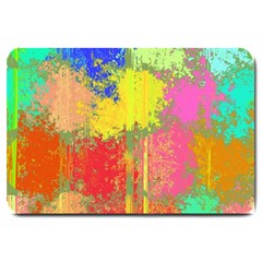 Colorful Paint Spots Large Doormat by LalyLauraFLM