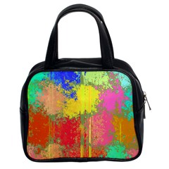 Colorful Paint Spots Classic Handbag (two Sides)