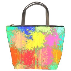 Colorful Paint Spots Bucket Bag by LalyLauraFLM