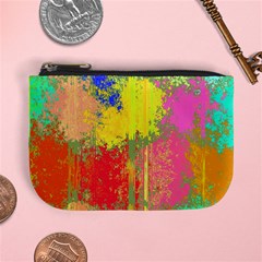 Colorful Paint Spots Mini Coin Purse by LalyLauraFLM