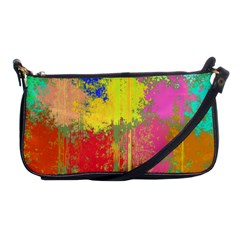 Colorful Paint Spots Shoulder Clutch Bag