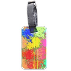 Colorful Paint Spots Luggage Tag (two Sides)