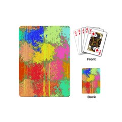 Colorful Paint Spots Playing Cards (mini)