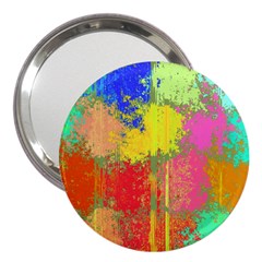 Colorful Paint Spots 3  Handbag Mirror