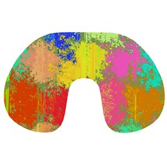 Colorful Paint Spots Travel Neck Pillow