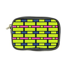 Pink,green,blue Rectangles Pattern Coin Purse