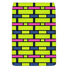 Pink,green,blue Rectangles Pattern Removable Flap Cover (l)