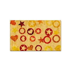 Shapes On Vintage Paper Sticker Rectangular (10 Pack) by LalyLauraFLM