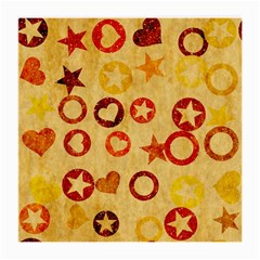 Shapes On Vintage Paper Medium Glasses Cloth (2 Sides)