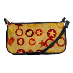 Shapes On Vintage Paper Shoulder Clutch Bag