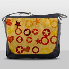 Shapes On Vintage Paper Messenger Bag