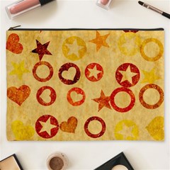 Shapes On Vintage Paper Cosmetic Bag (xxxl)