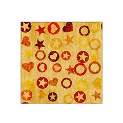 Shapes On Vintage Paper Satin Bandana Scarf