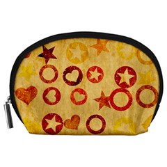 Shapes On Vintage Paper Accessory Pouch