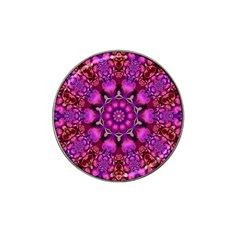 Pink Fractal Kaleidoscope  Golf Ball Marker (for Hat Clip)