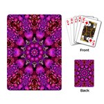 Pink Fractal Kaleidoscope  Playing Cards Single Design Back